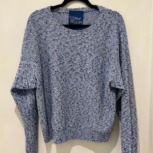 Simon Miller Textured Blue & White Sweater
